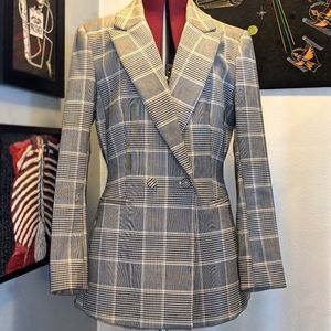 H&M Double Breasted Boyfriend Preppy Blazer.